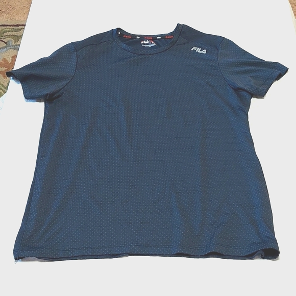 Mens Large Fila Sport Tee Blue